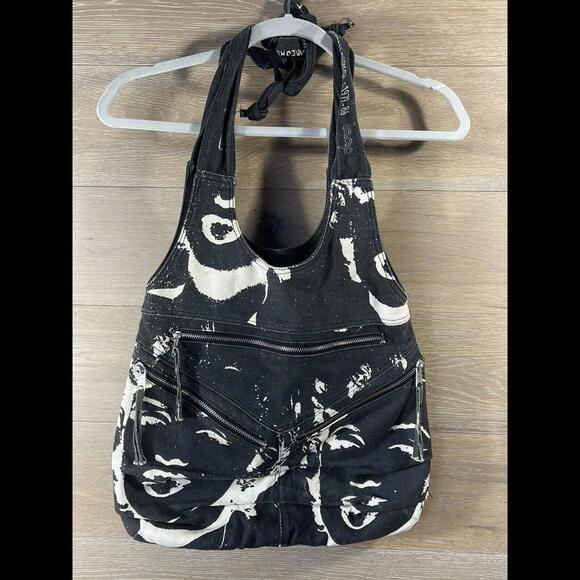 Rare Andy Warhol Foundation For The Visual Arts Canvas Bag Purse Black - Picture 1 of 9